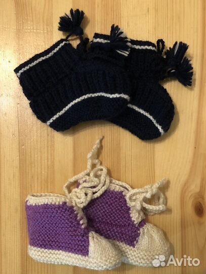 Носочки и пинетки для малыша 0-6 мес