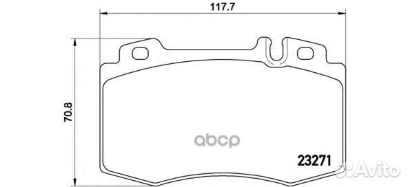 Колодки тормозные P50041 Brembo