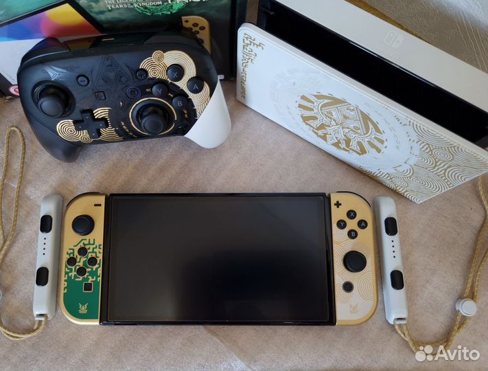 Nintendo switch Oled Zelda ToTk+игры бесплатно