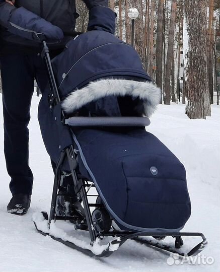 Детские санки коляска