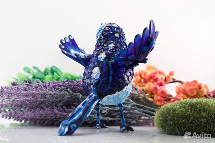 Игрушка под ёлку - птица удачи, фигурка, статуэтка