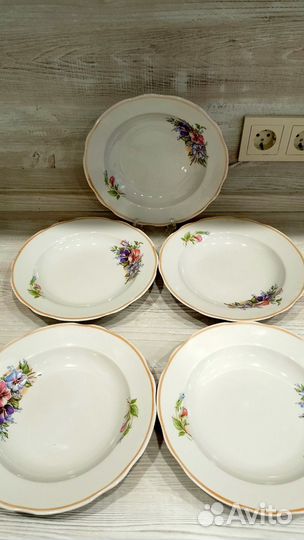 Тарелки СССР Дулево