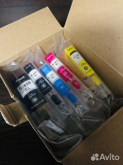 Комплект перезаправляемых картриджей для Canon