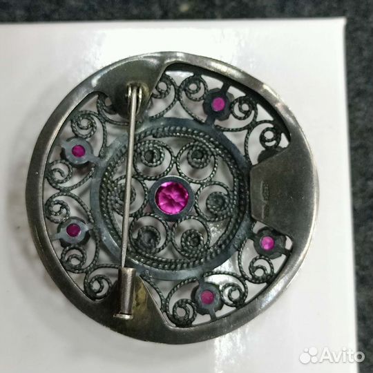 Брошь серебро 916 пр