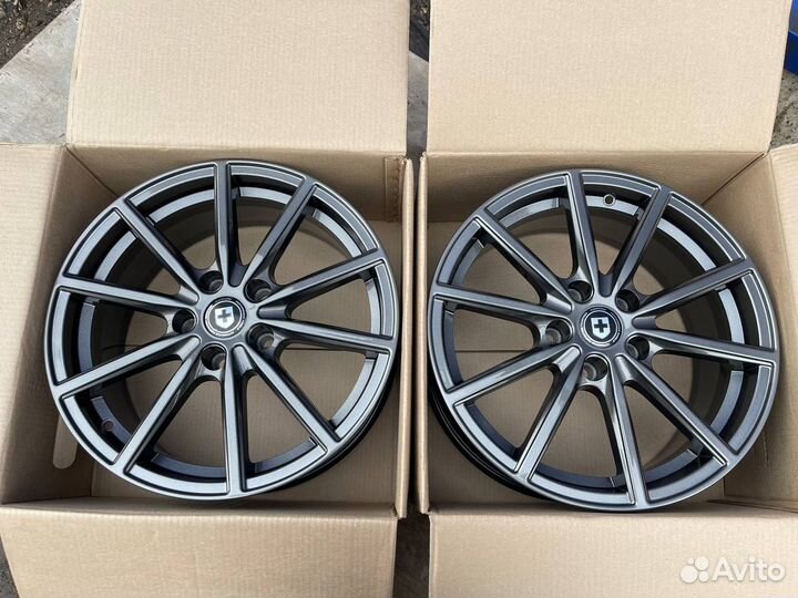 Диски r17 5x114,3 HRE P400 графит GM