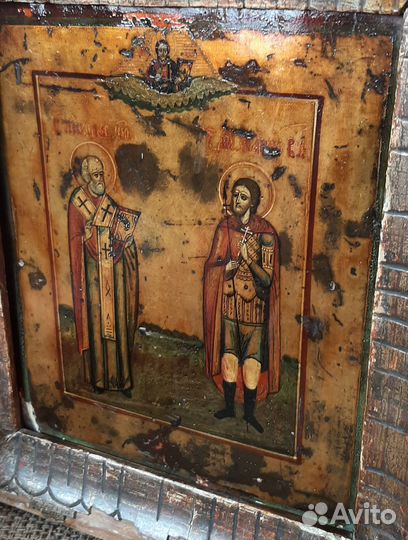 Икона иоанн креститель И николай чудотворец. Урал
