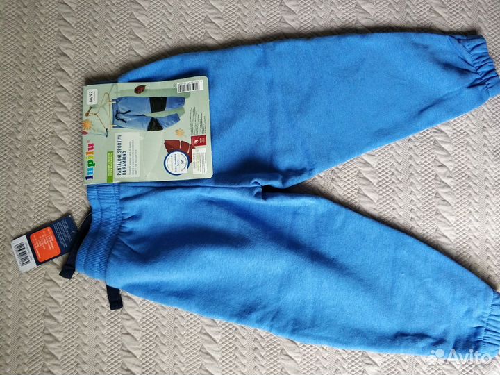 Штаны спортивные новые 86-92