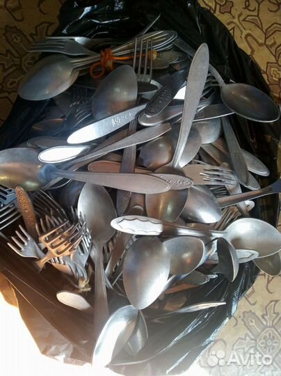 Ложки вилки ножи нерж алюминий СССР