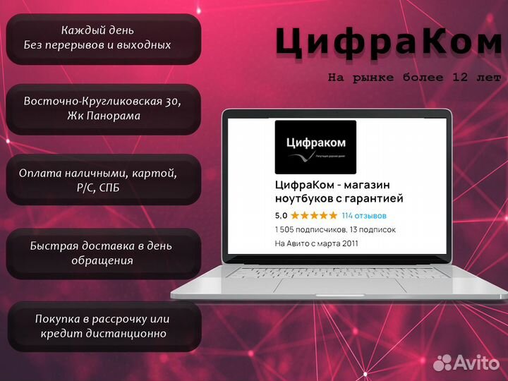 Игровой ноутбук HP i5 GTX1050 SSD + 1тб IPS