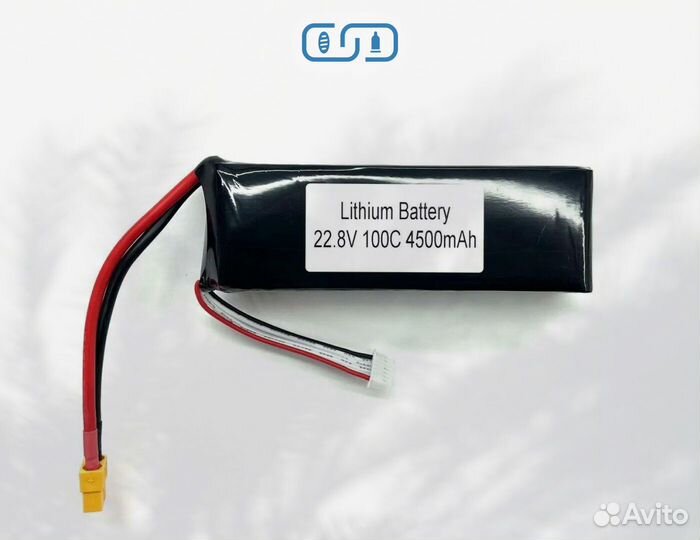 Аккумулятор для FPV дрона ZEE 4500mAh 6S100С XT60