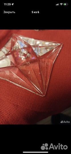 Хрустальная люстра СССР искра