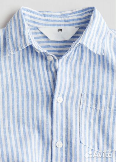 Новое.Рубашка H&M оригинал Лён
