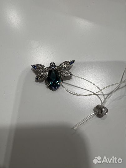 Серебрянная брошь соколов