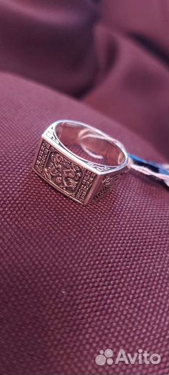 Мужское кольцо серебро 925 пр 18 р новая с биркой