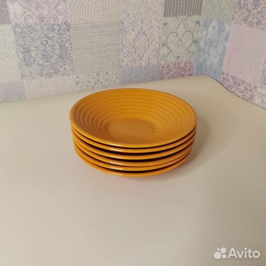 Тарелки зик конаково оранжевые 6шт