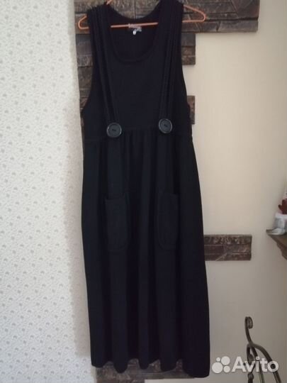Трикотажный сарафан 48-50, полушерсть