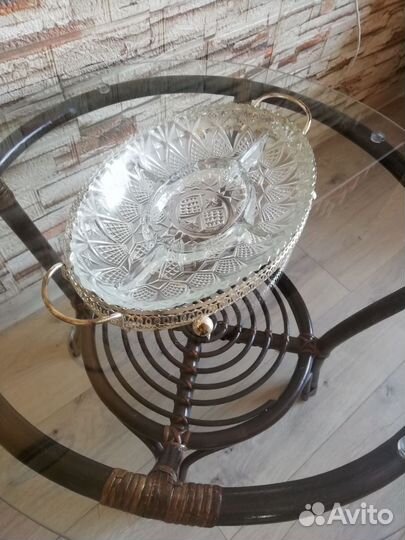 Хрустальная менажница