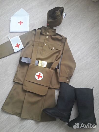 Прокат военных костюмов солдат солдатка