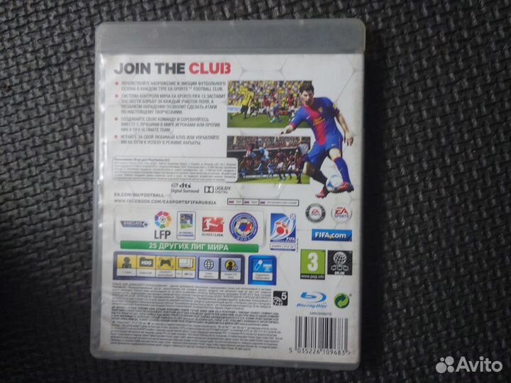 Fifa 13 лицензионный диск ps3 полностью на русском