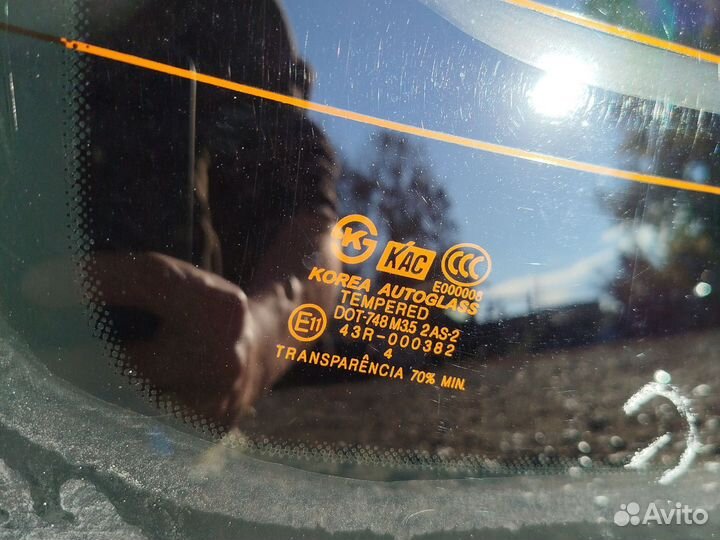 Стекло заднее ветровое Hyundai Elantra XD