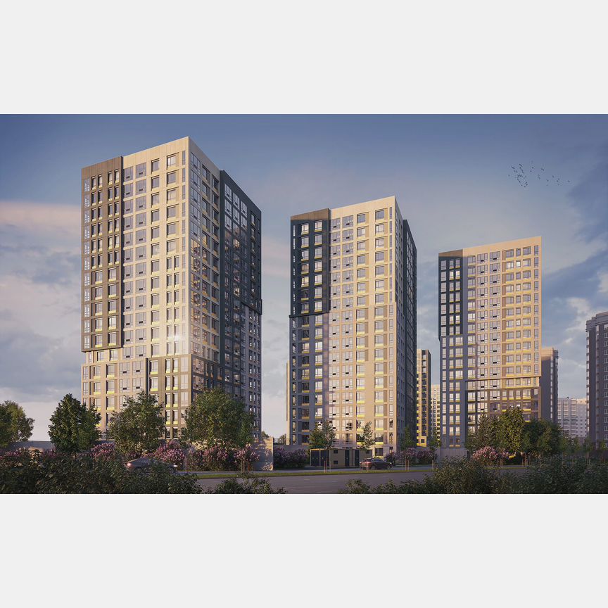 2-к. квартира, 62,5 м², 2/18 эт.