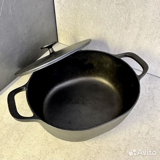 Казан с крышкой икеа вардаген чугун 5 л