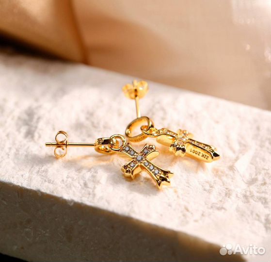 Серьги Chrome hearts