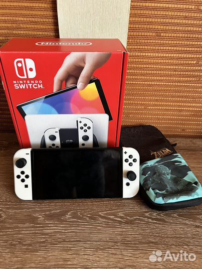 Nintendo switch oled прошитая 256 (1 мес б/у)