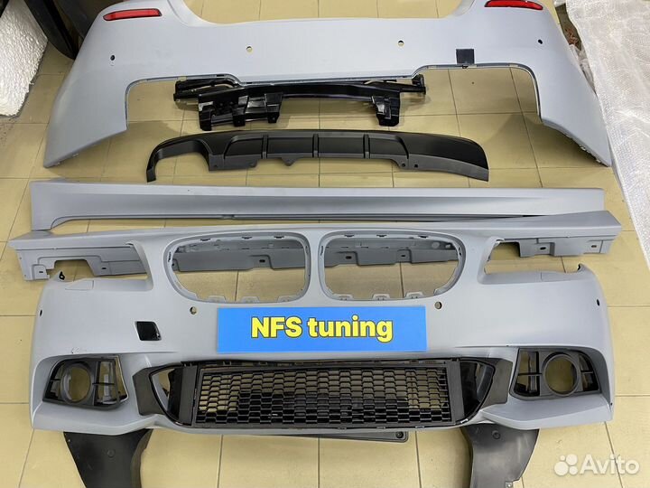 Обвес на BMW F10 M paket рест в сборе бампера