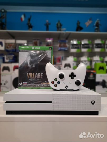 Xbox One S 500gb + Resident Evil Village (Магазин)