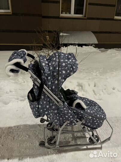Коляска санки nika