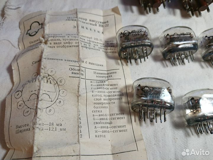 Индикаторные лампы ив 22 и ин1