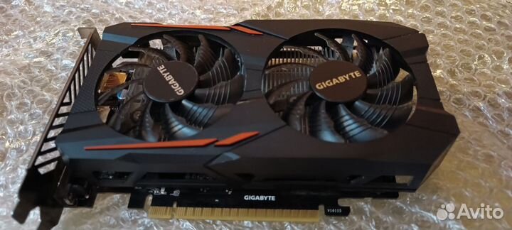 Видеокарта gigabyte GeForce GTX 1050 Ti OC 4G (GV