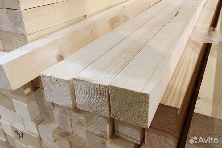 Брусок сухой/строганный с доставкой 20х40х3, ав