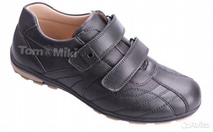 Полуботинки новые черные, р.37,5 (на 37)