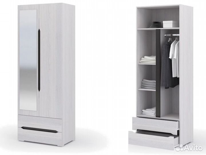 Шкаф (220*80*50) шк 011 с ящиками Валенсия