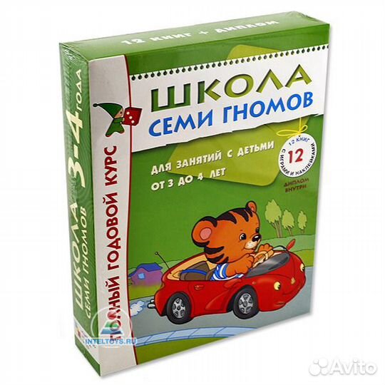 Полный годовой курс 3-4 год (12 книг с картонной в