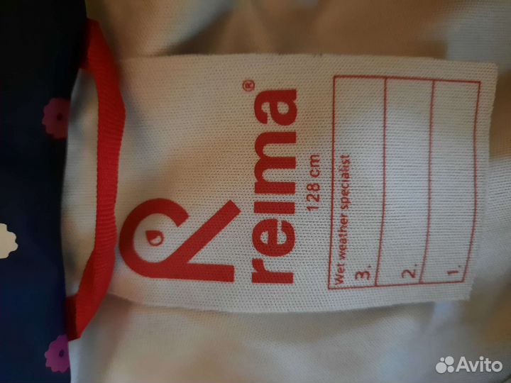 Плащ-дождевик для девочки 128