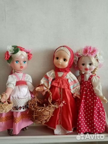 Куклы игрушки СССР. Маша и медведь