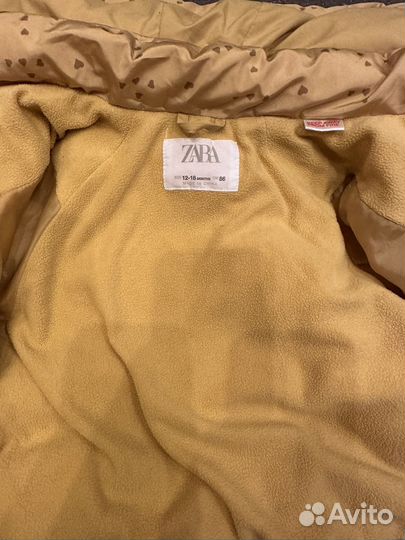 Куртка zara для девочки 80 86
