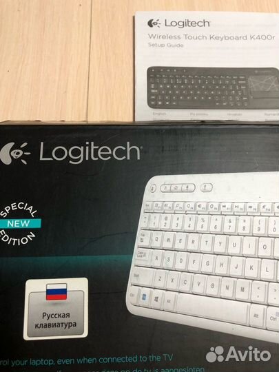 Клавиатура беспроводная белая logitech k400r