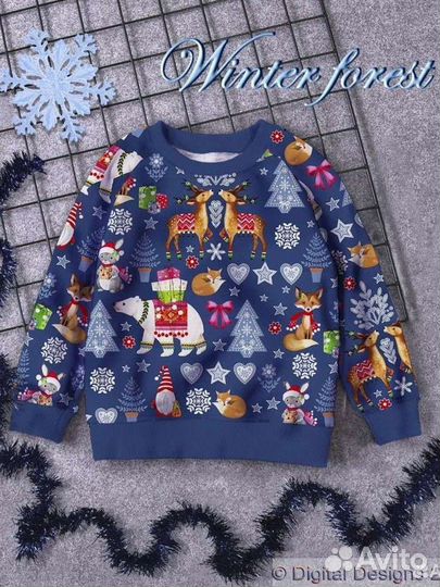 Ткань трикотаж футер 2х нитка