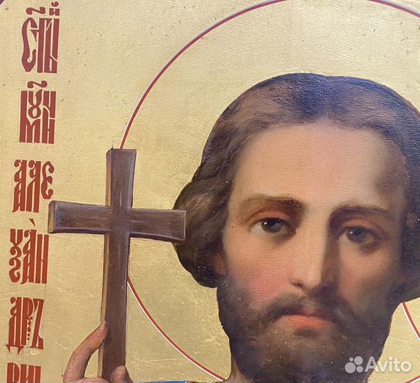 Икона Александр Невский и Анна Пророчица