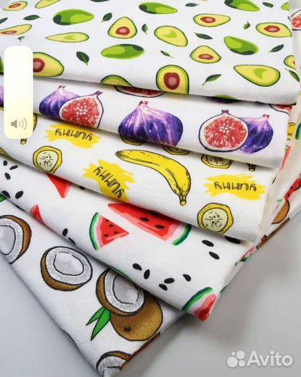 Пеленки для новорожденных фрукты