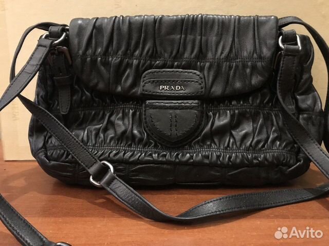 Сумка из мягкой кожи черная 34 см х 21 см