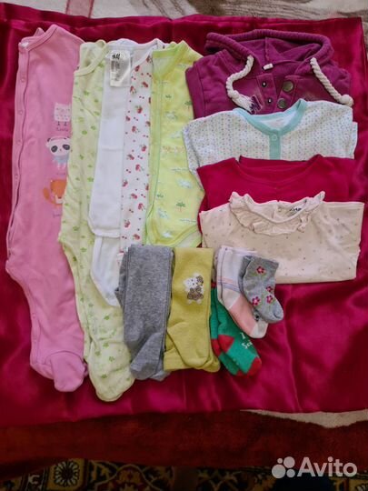 Одежда на девочку пакет 74