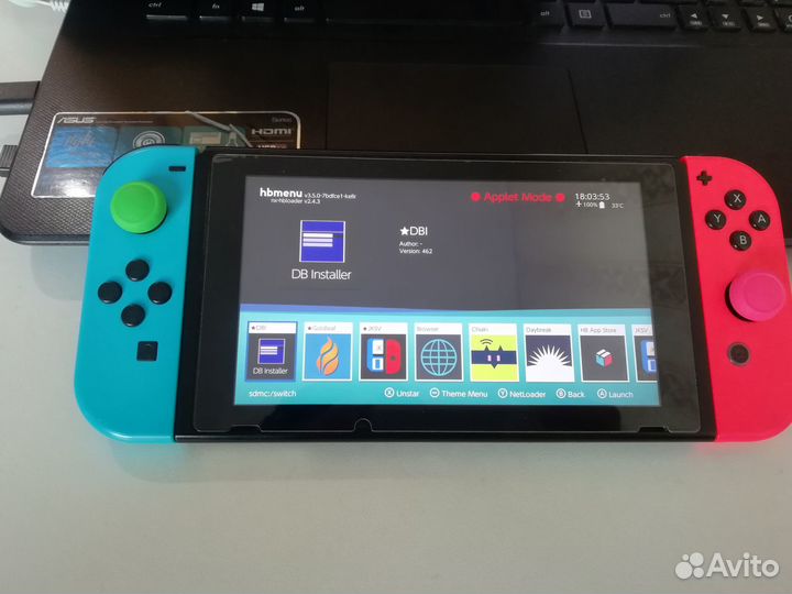 Nintendo Switch 32гб+256гб microSD Rev.1 Прошитая