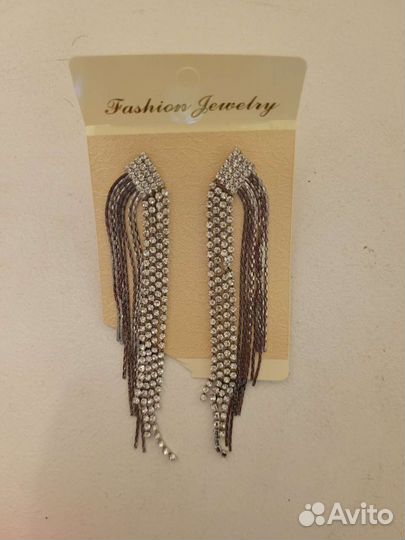 Серьги вечерние