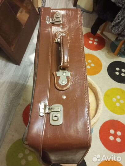 Чемодан, кожа 1950-х годов