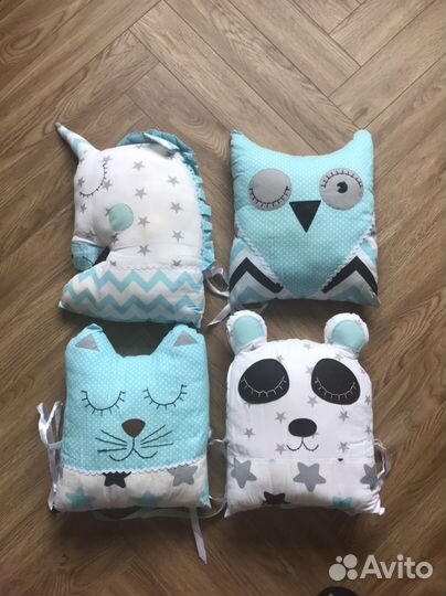 Бортики подушки в детскую кроватку